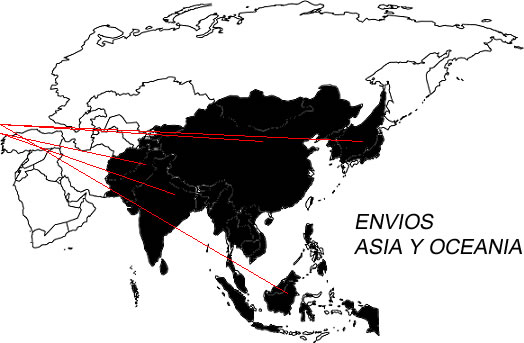 Mapa Asia y Oceania